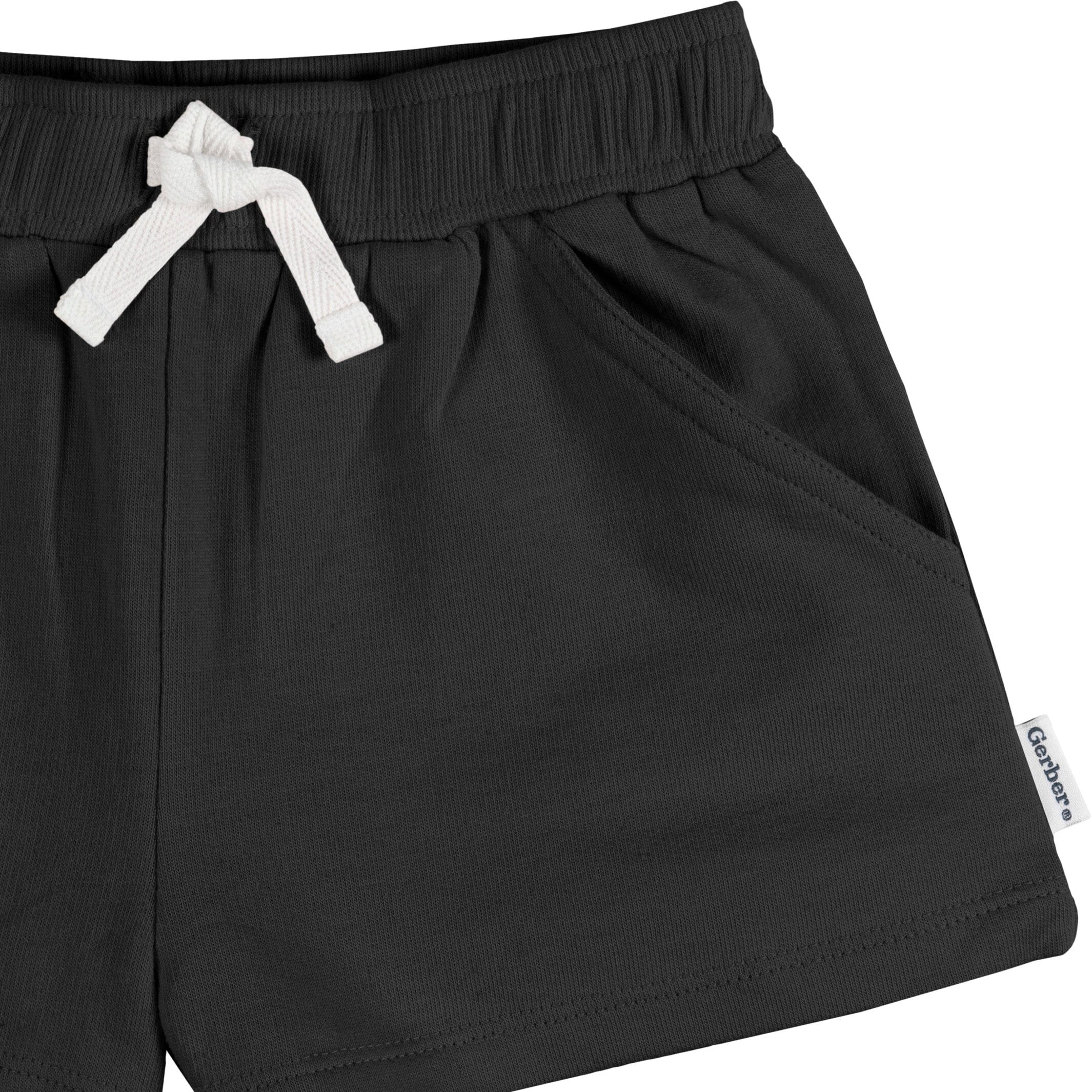 3-Pack Baby & Toddler Girls Grey/Pink/Black Knit Short