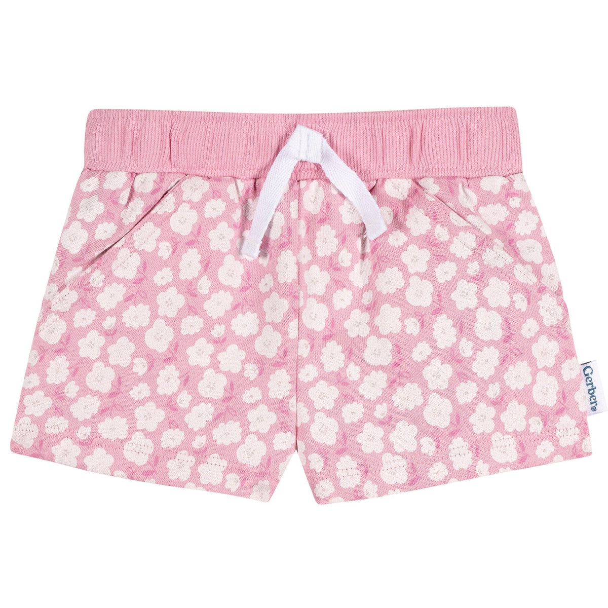 3-Piece Baby & Toddler Girls Ice Cream Knit Shorts Pants & Bottoms Gerber® 