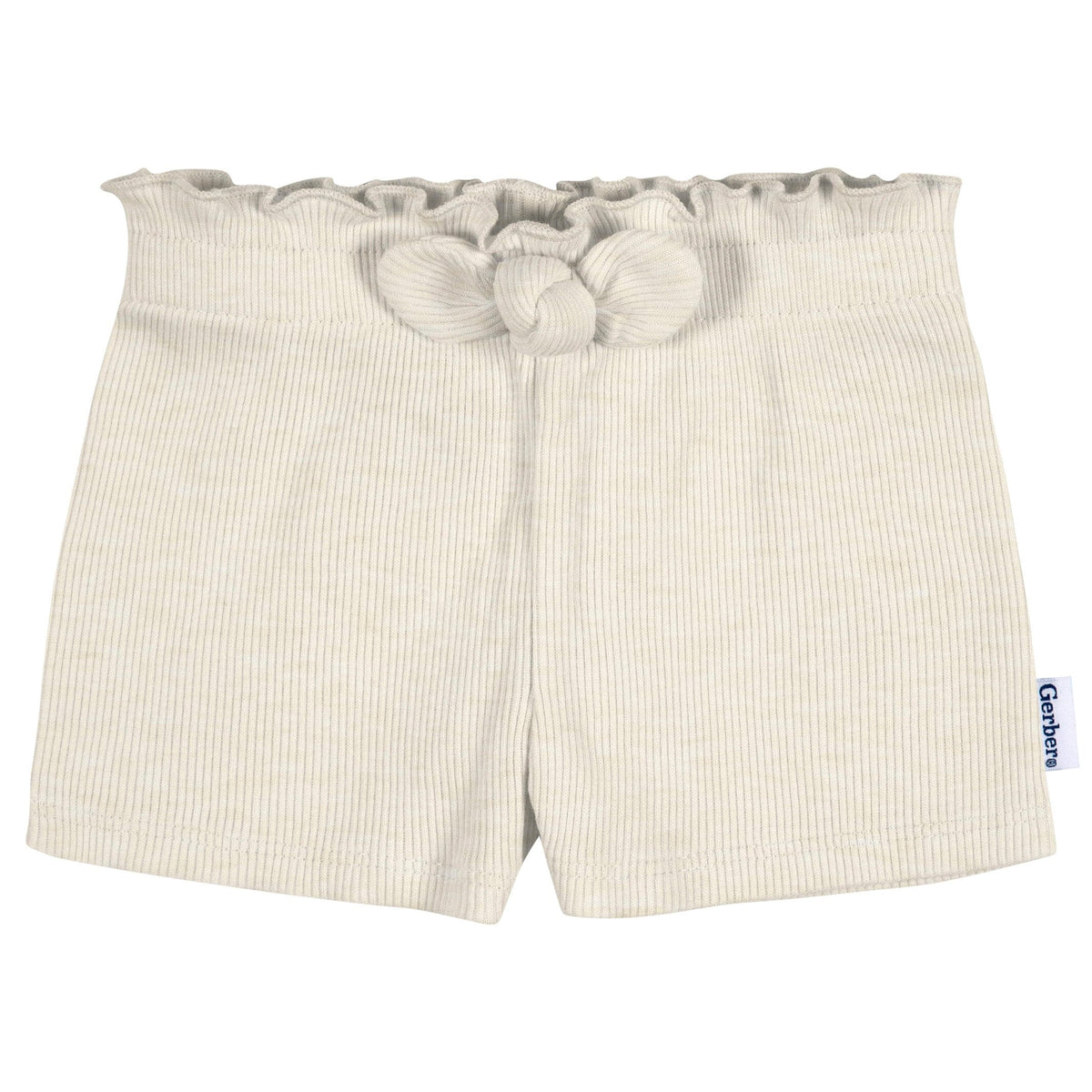 3-Pack Baby & Toddler Girls Navy/Oatmeal/Aqua Pull-On Knit Short
