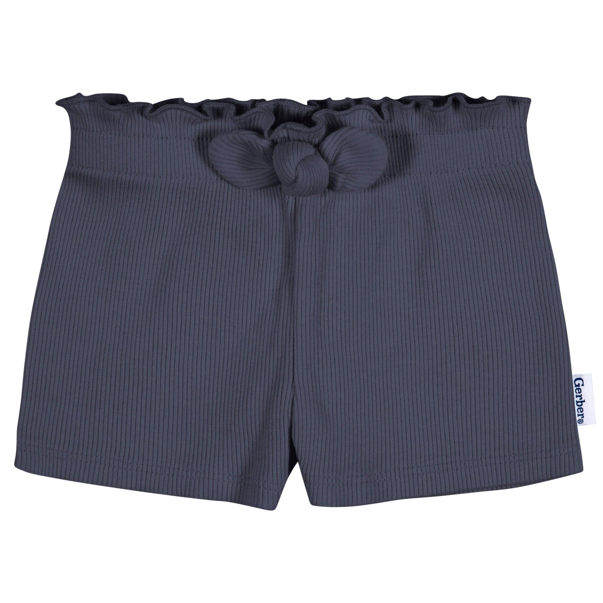 3-Pack Baby & Toddler Girls Navy/Oatmeal/Aqua Pull-On Knit Short