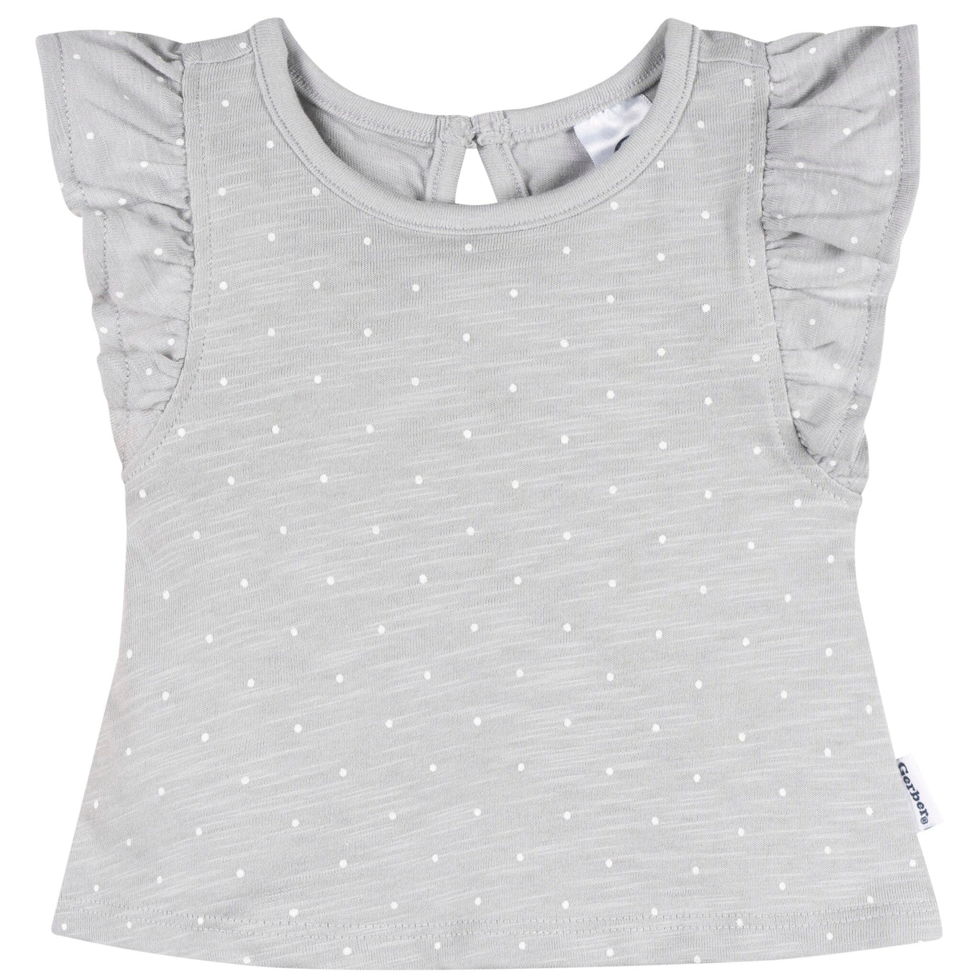 3-Pack Baby & Toddler Girls Pink Strawberries Short Sleeve Shirts tops Gerber® 