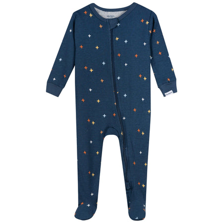 3-Pack Baby & Toddler Neutral Camping Snug Fit Footed Pajamas