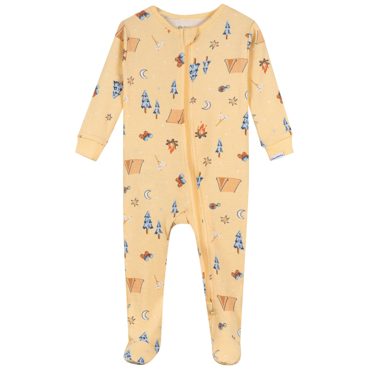 3-Pack Baby & Toddler Neutral Camping Snug Fit Footed Pajamas sleepwear Gerber® 