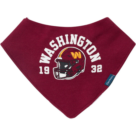 3-Piece Baby Washington Commanders Bibs and Burp Cloth Set