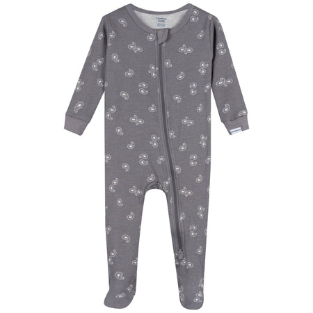 3-Pack Baby & Toddler Neutral Farm Snug Fit Footed Pajamas