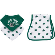 3-Pack Baby Neutral New York Jets Bibs and Burp Cloth Set NFL NFL 