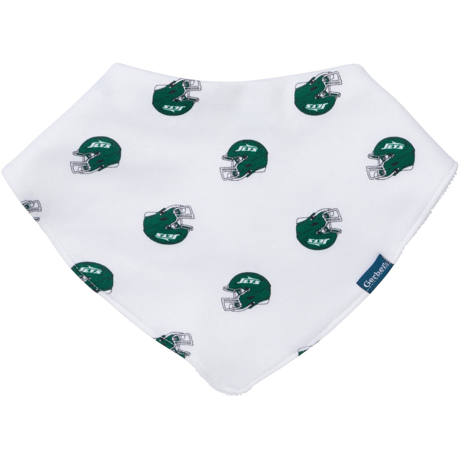 3-Pack Baby Neutral New York Jets Bibs and Burp Cloth Set NFL NFL 