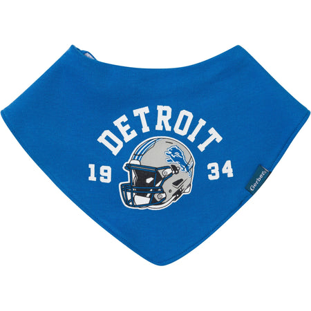 3-Piece Baby Detroit Lions Bibs and Burp Cloth Set