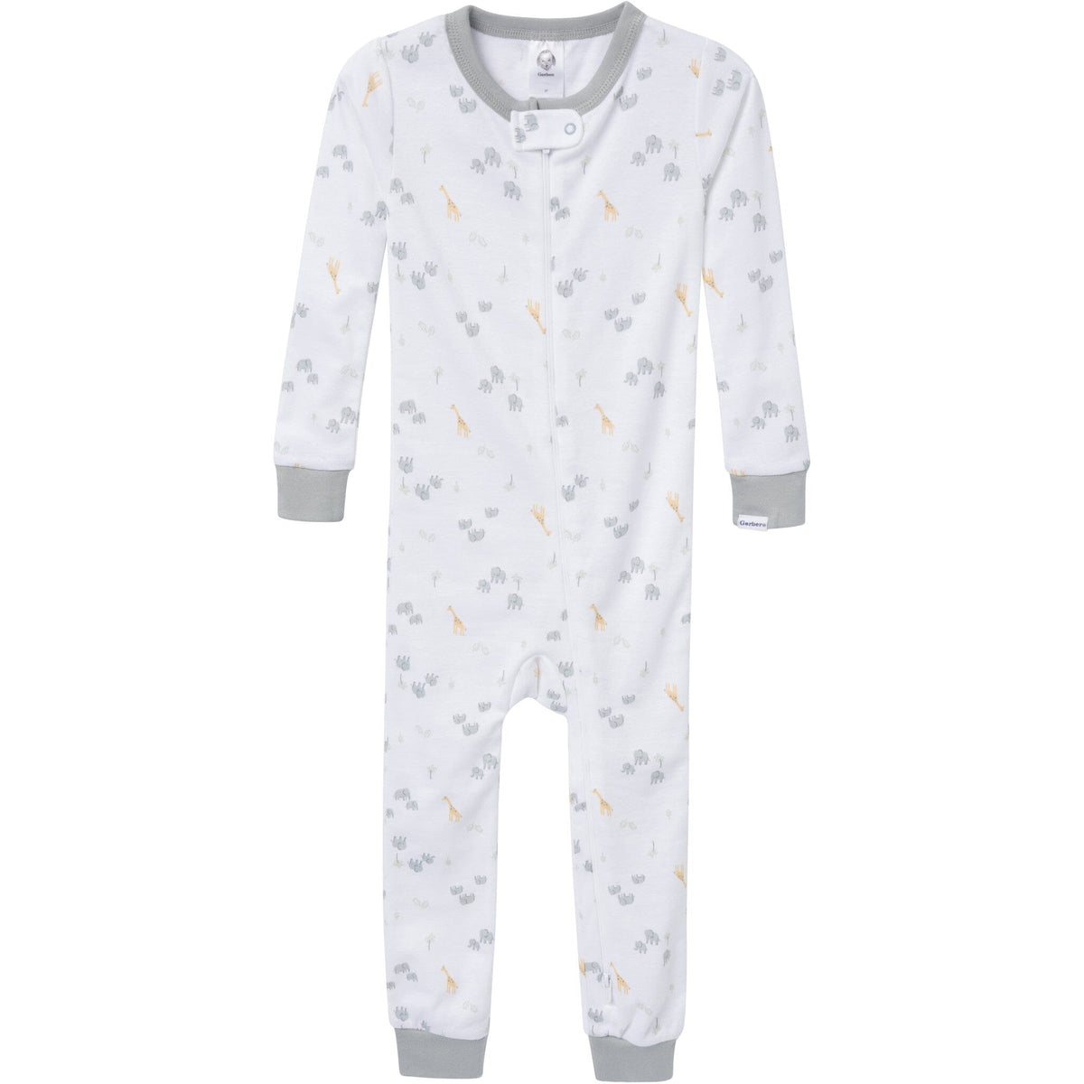 3-Pack Baby & Toddler Neutral Safari Snug Fit Footless Pajamas
