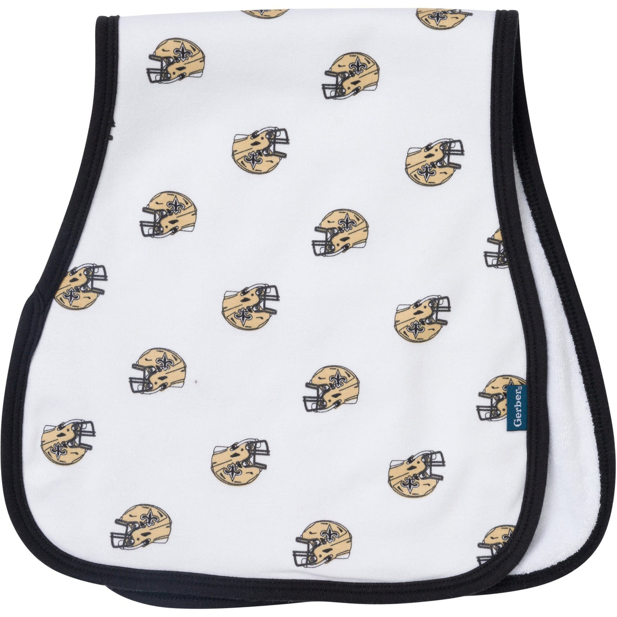 3-Pack Baby Neutral New Orleans Saints Bibs and Burp Cloth Set NFL NFL 