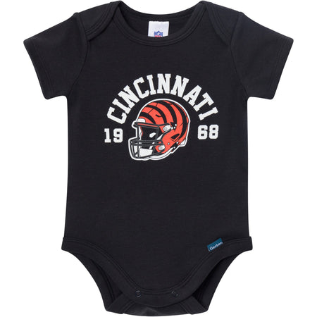 3-Pack Baby Boys Cincinnati Bengals Short Sleeve Bodysuits