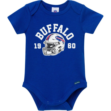 3-Pack Baby Boys Buffalo Bills Short Sleeve Bodysuits