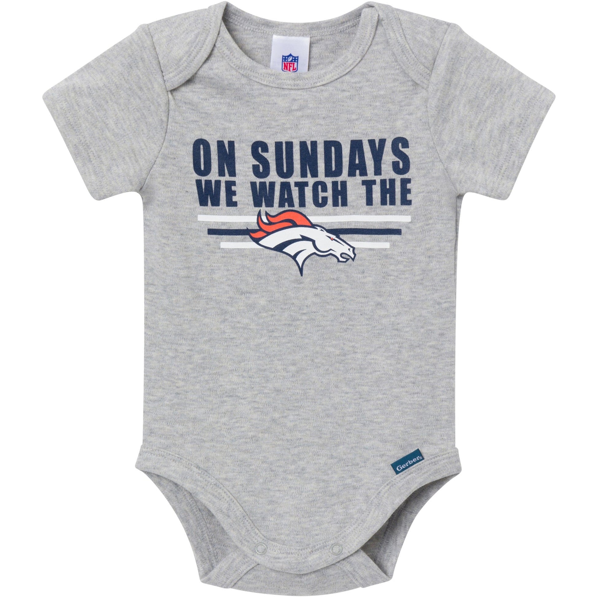 3-Pack Baby Boys Denver Broncos Bodysuit Set NFL NFL 