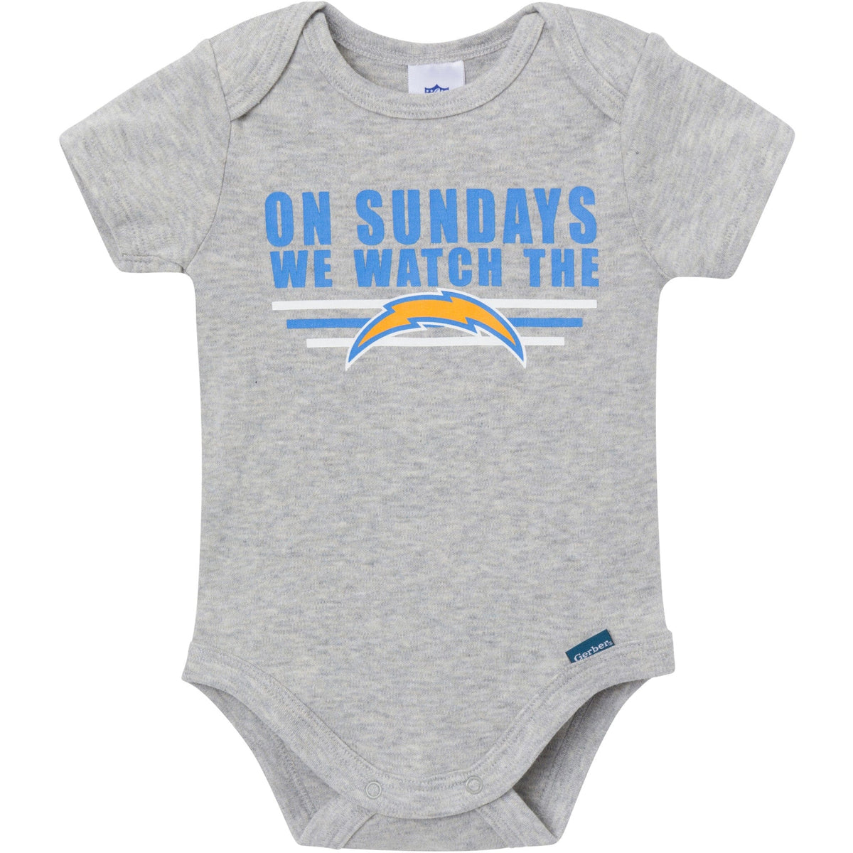 3-Pack Baby Boys Los Angeles Chargers Bodysuit Set NFL NFL 