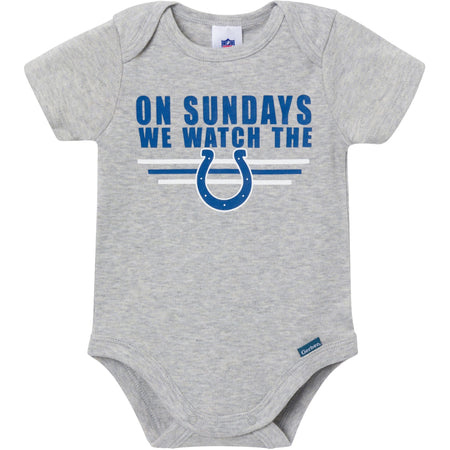 3-Pack Baby Boys Indianapolis Colts Short Sleeve Bodysuits
