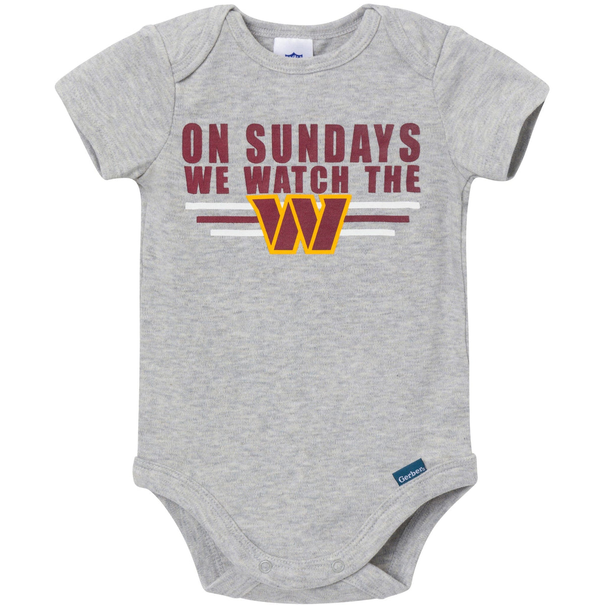 3-Pack Baby Boys Commanders Bodysuit Set NFL NFL 