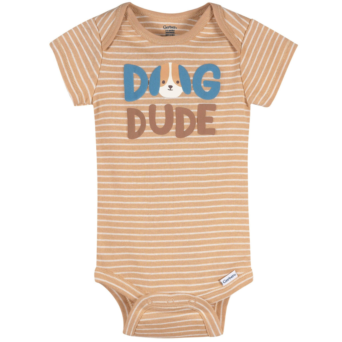 3-Pack Baby Boys Dog Dude Short Sleeve Onesies® Bodysuits Onesies Bodysuits Gerber® 