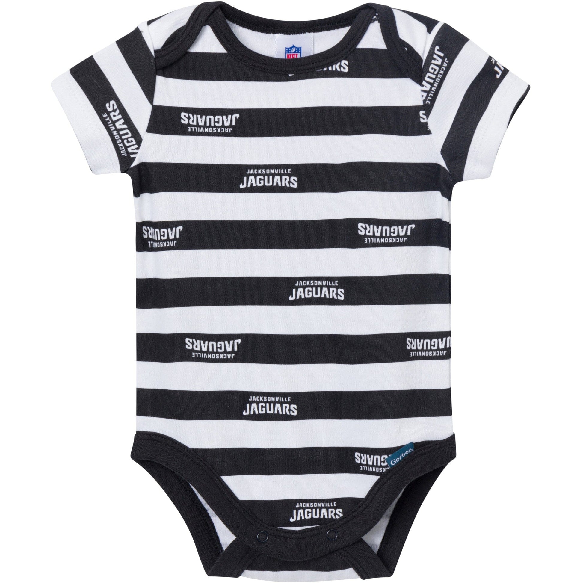 3-Pack Baby Boys Jacksonville Jaguars Bodysuit Set Onesies Bodysuits NFL 