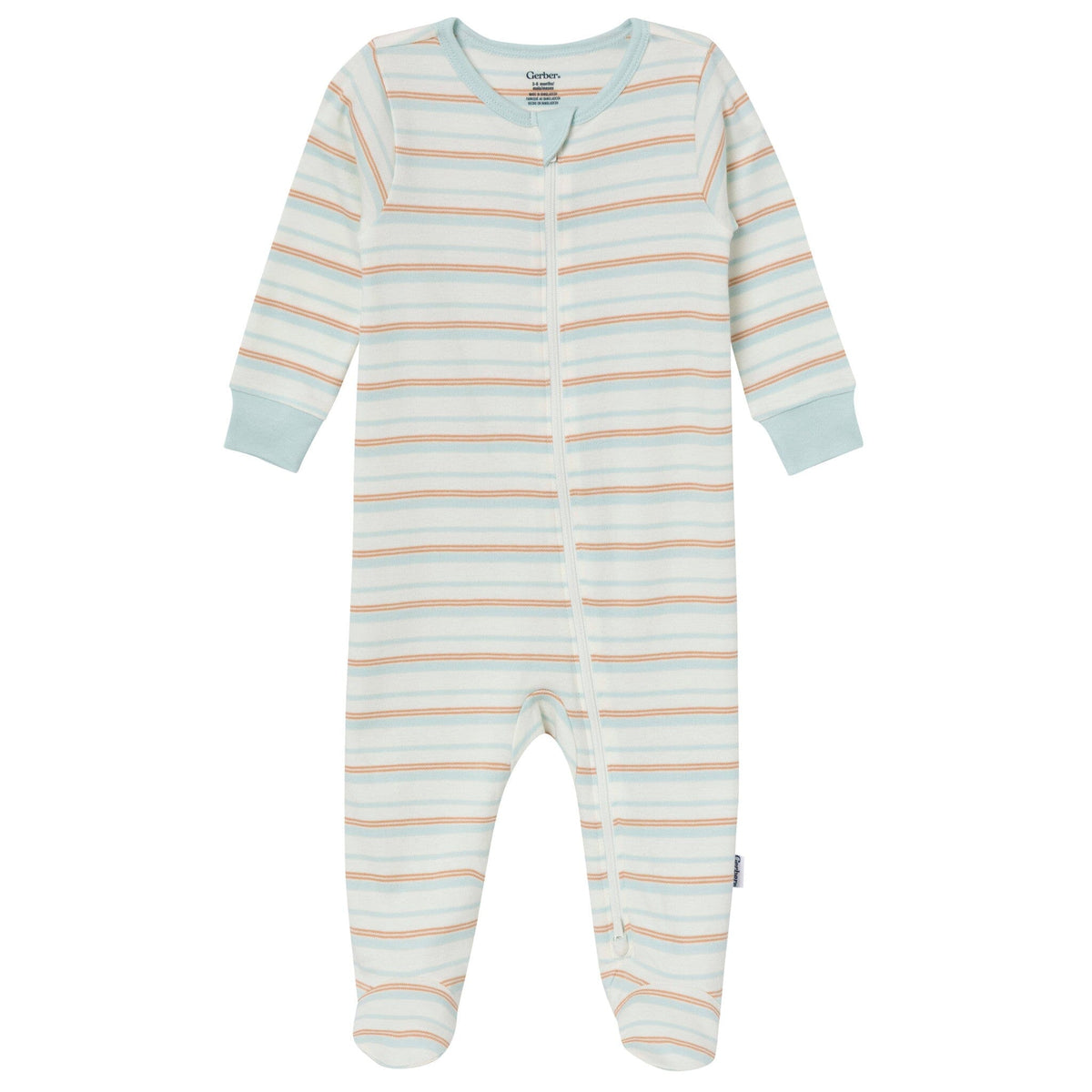 3-Pack Baby Boys Navy, Cream & Sage Sleep 'N Play Sleepwear Gerber® 