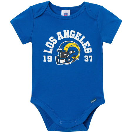 3-Pack Baby Boys Los Angeles Rams Short Sleeve Bodysuits