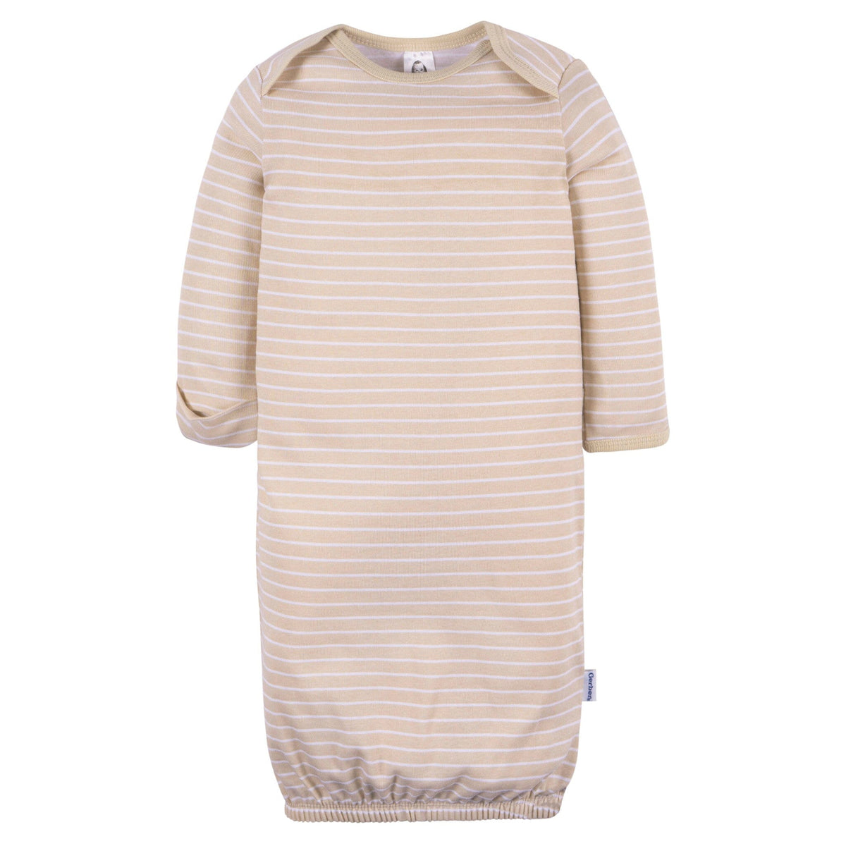 3-Pack Baby Boys Skywriting/Tan Stripe/Wild Win Lap Shoulder Gowns Sleepwear Gerber® 