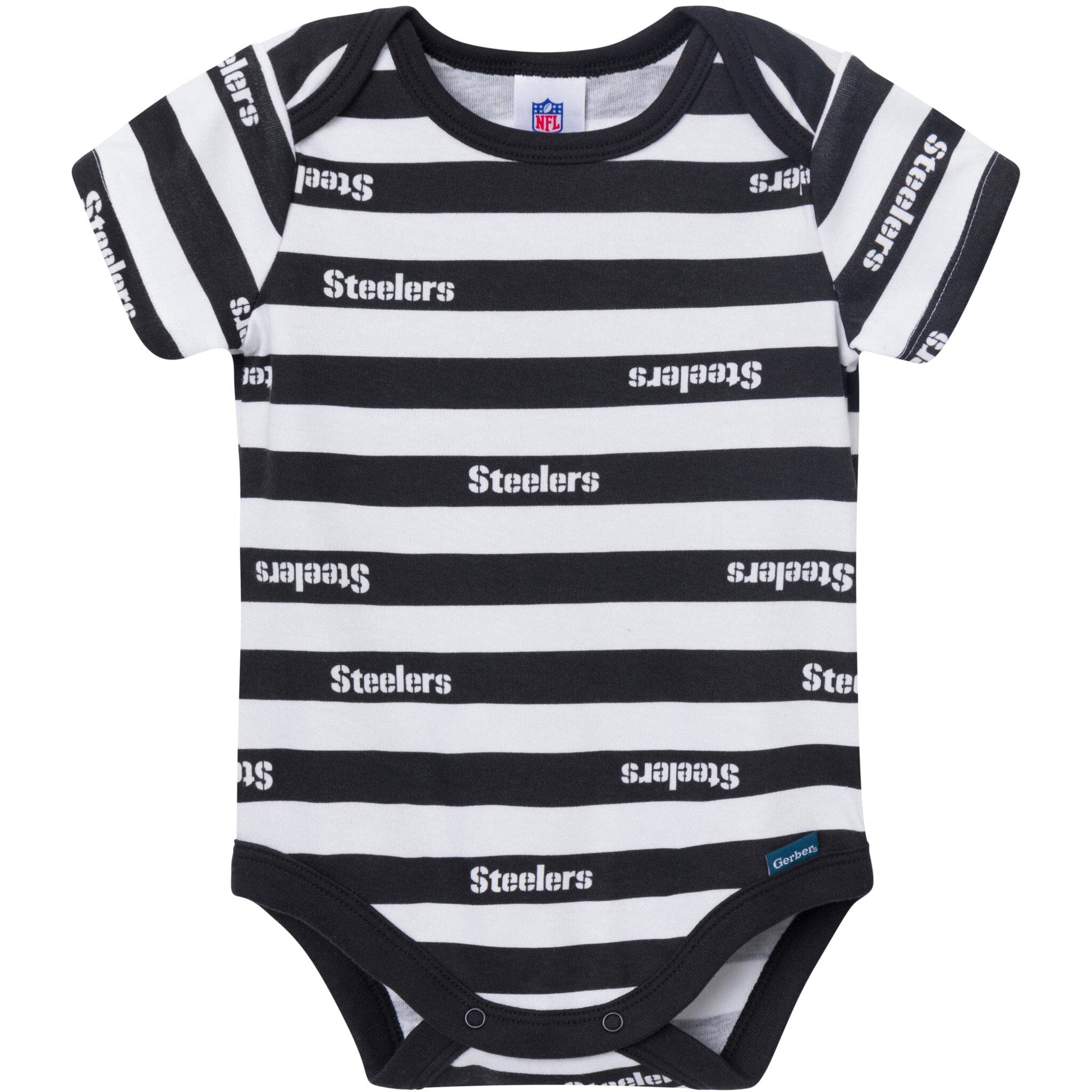 3-Pack Baby Boys Pittsburgh Steelers Bodysuit Set Onesies Bodysuits NFL 