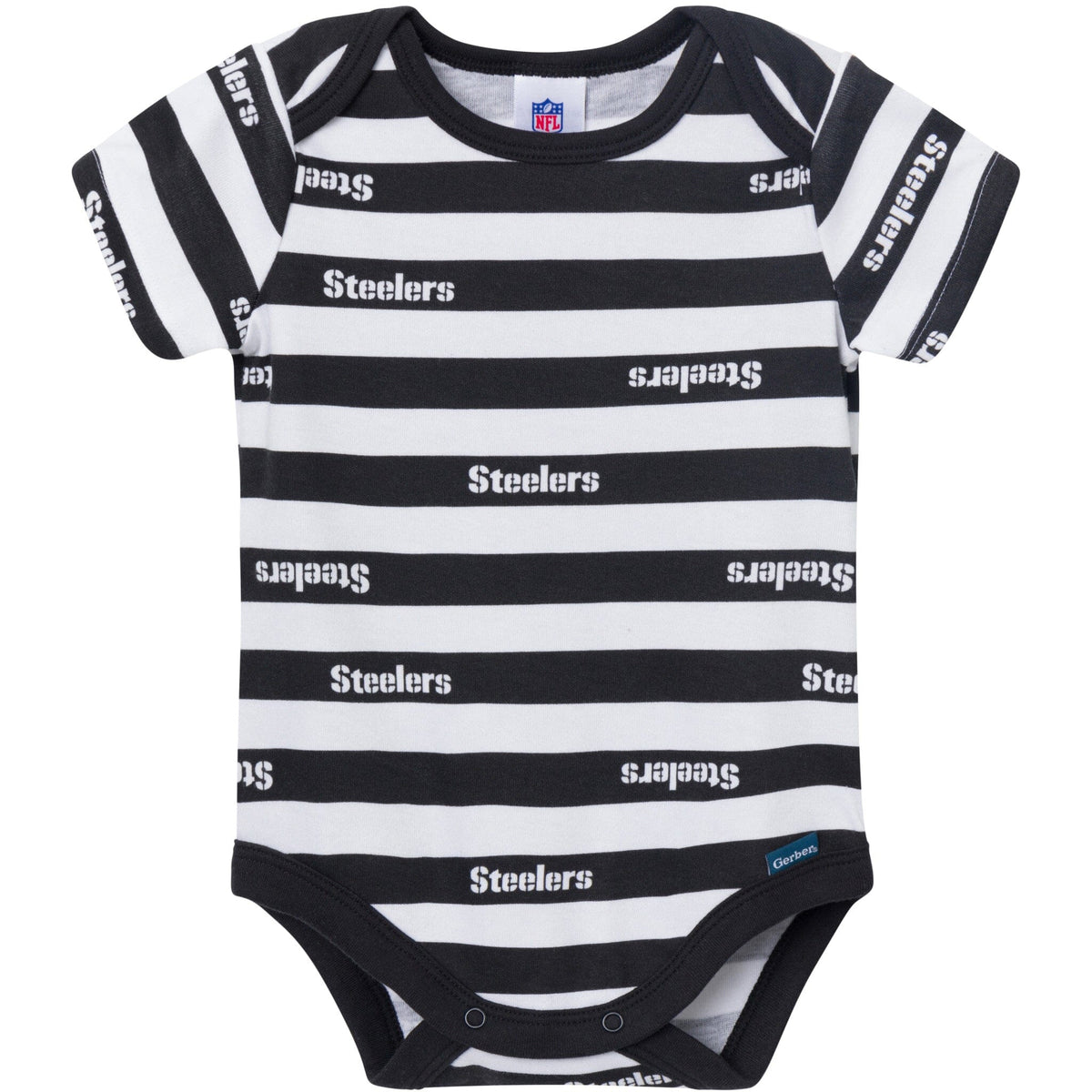3-Pack Baby Boys Pittsburgh Steelers Bodysuit Set Onesies Bodysuits NFL 