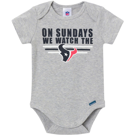 3-Pack Baby Boys Houston Texans Short Sleeve Bodysuits