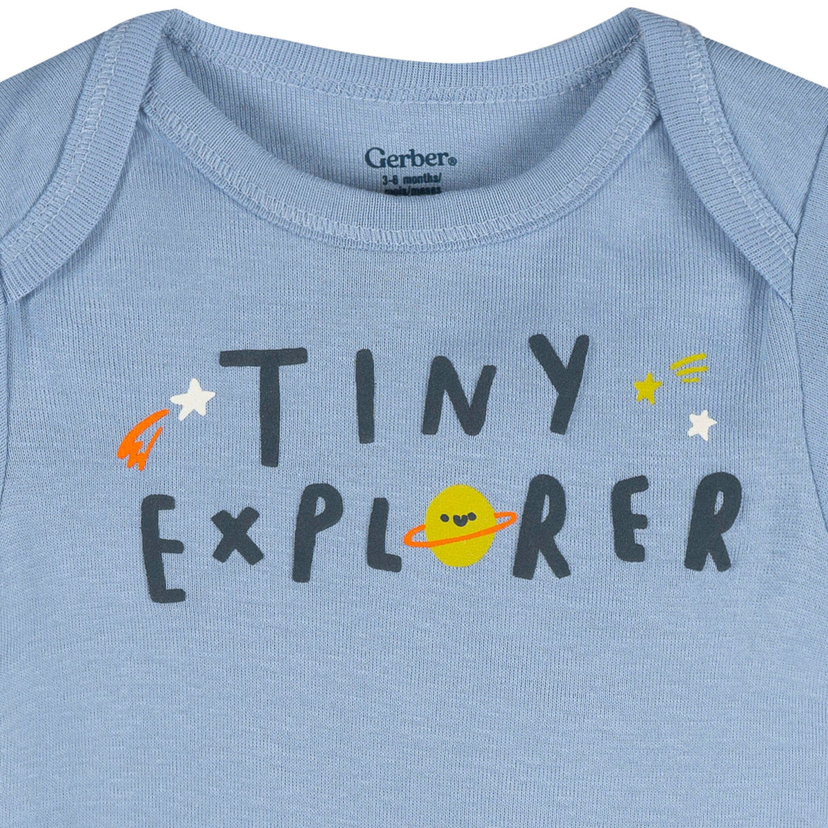 3-Pack Baby Boys Tiny Explorer Short Sleeve Onesies® Bodysuits Onesies Bodysuits Gerber® 