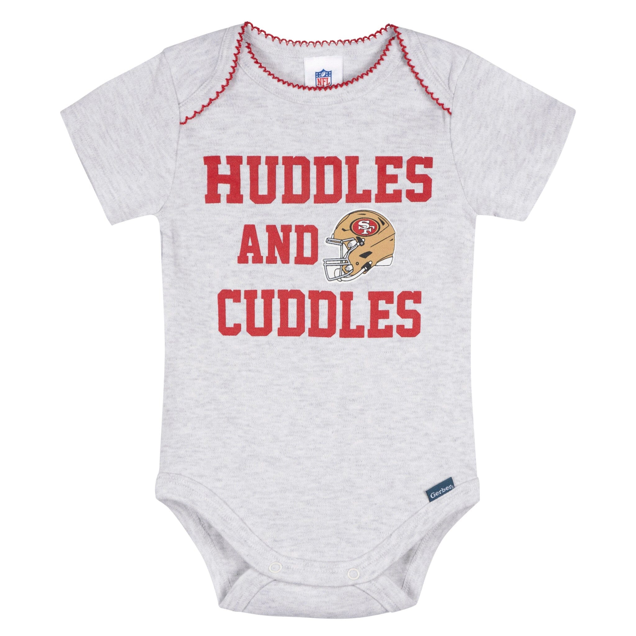 3-Pack Baby Girls 49ers Bodysuit Set Onesies Bodysuits NFL 