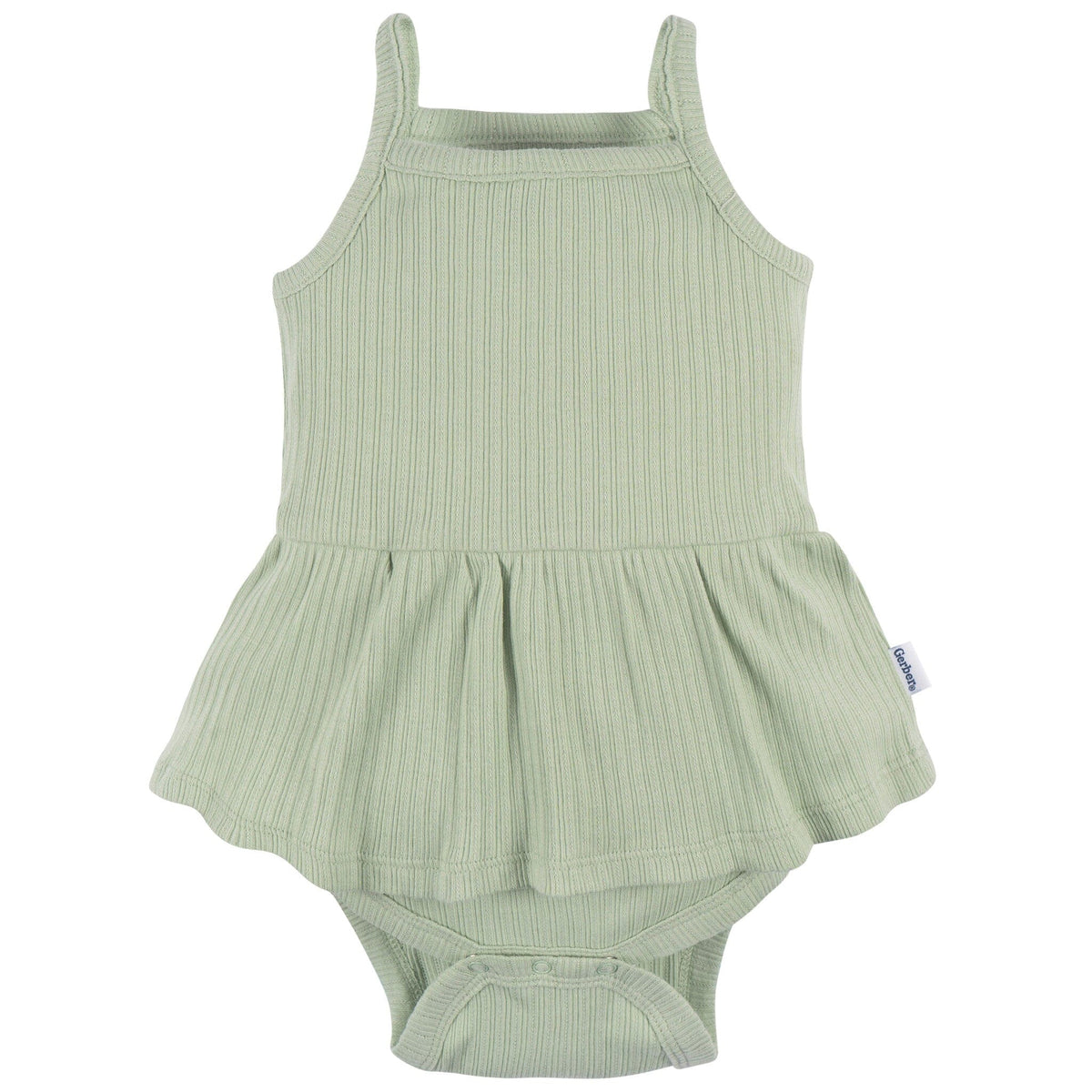 3-Pack Baby Girls Ivory, Mint, & Pink Sleeveless Skirted Onesies® Bodysuits