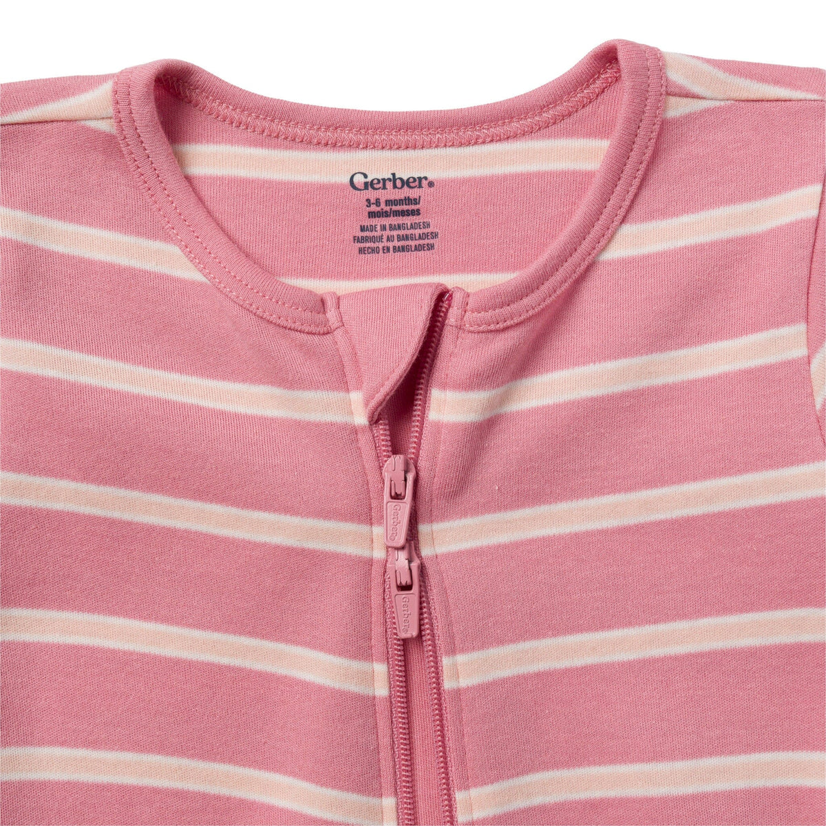 3-Pack Baby Girls Apricot, Rose & Sage Sleep 'N Play Sleepwear Gerber® 