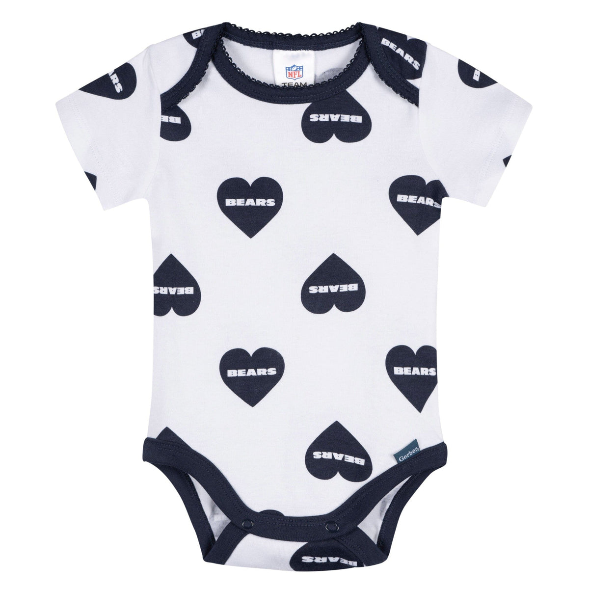 3-Pack Baby Girls Chicago Bears Bodysuit Set Onesies Bodysuits NFL 