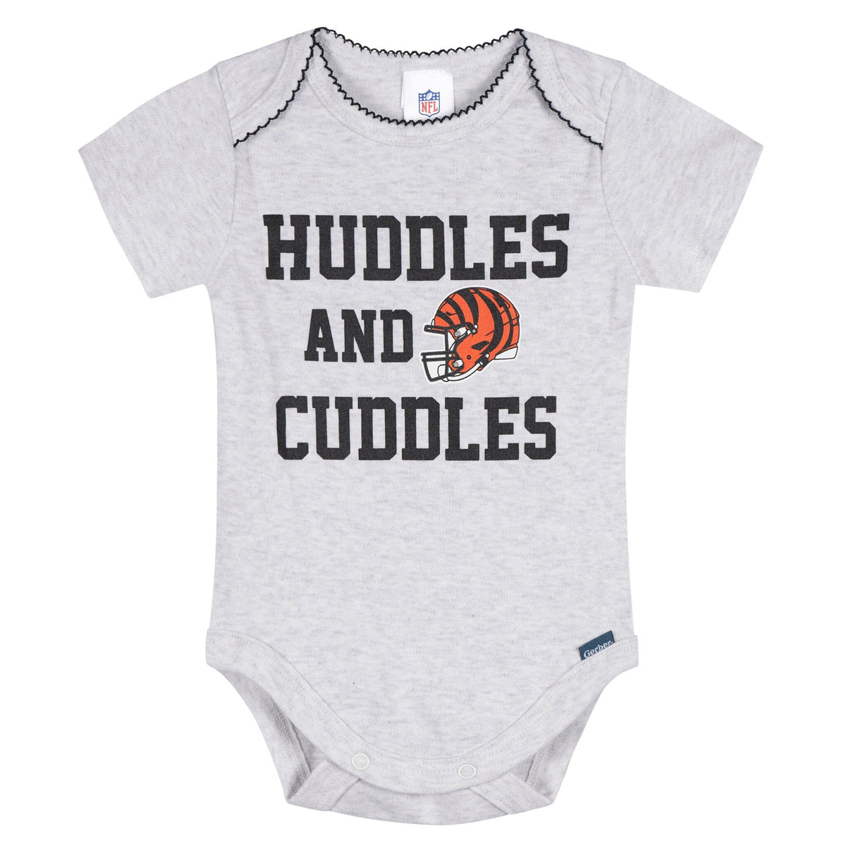 3-Pack Baby Girls Cincinatti Bengals Bodysuit Set Onesies Bodysuits NFL 