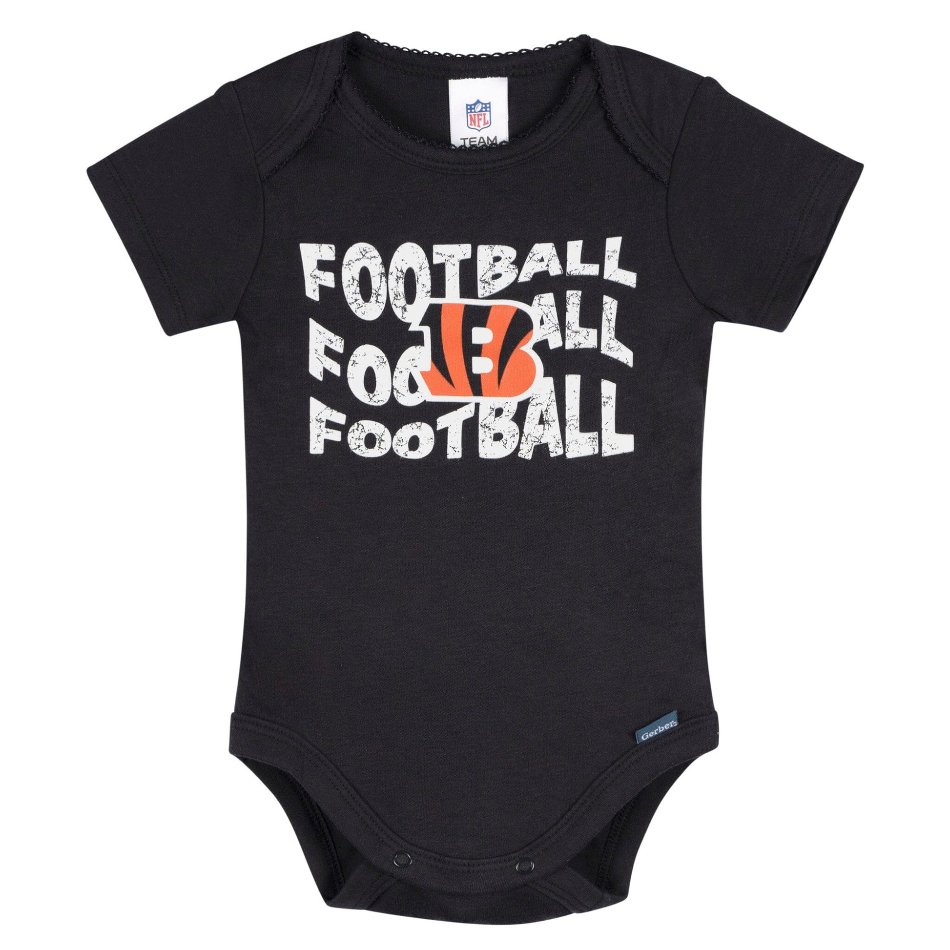 3-Pack Baby Girls Cincinatti Bengals Bodysuit Set Onesies Bodysuits NFL 
