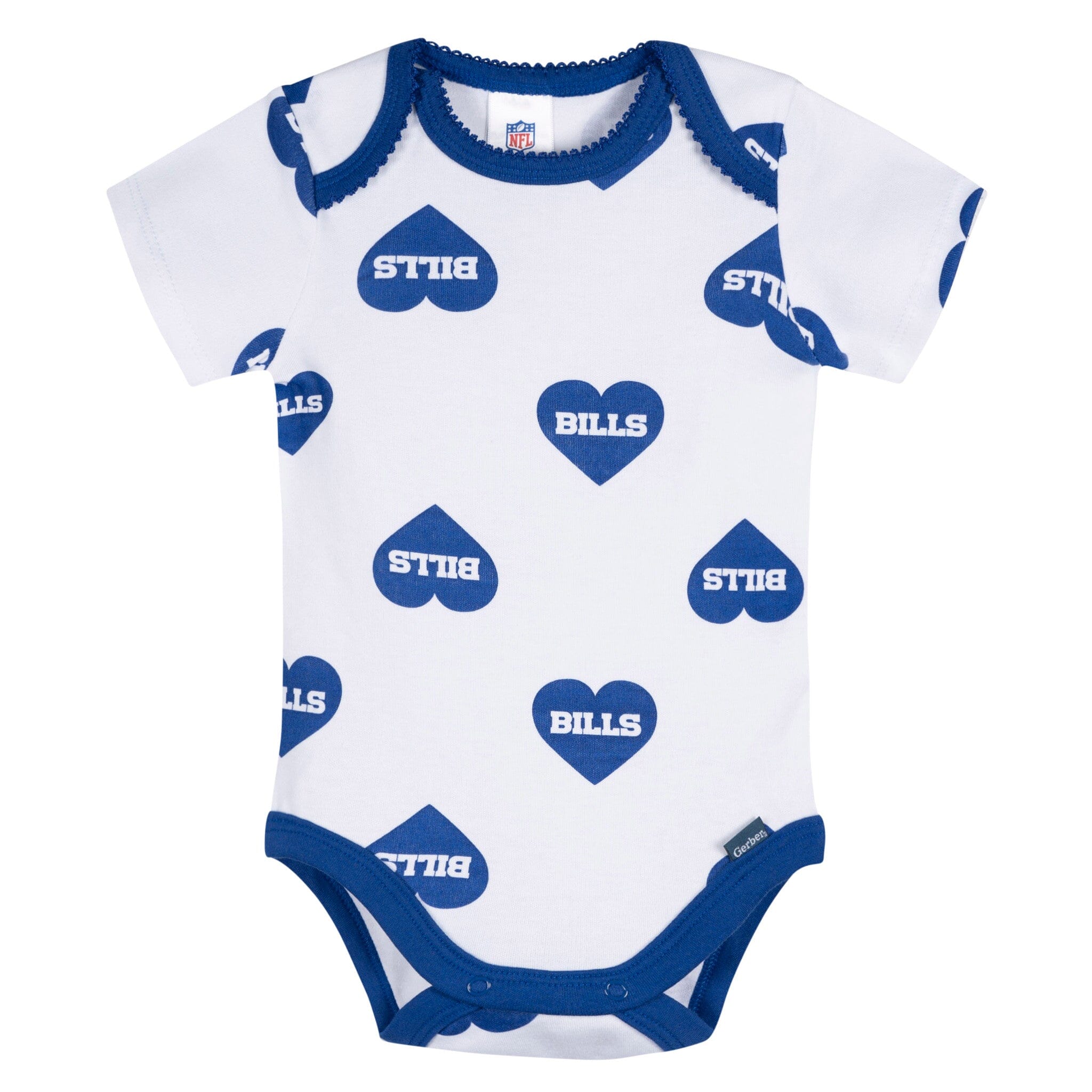 3-Pack Baby Girls Buffalo Bills Bodysuit Set Onesies Bodysuits NFL 