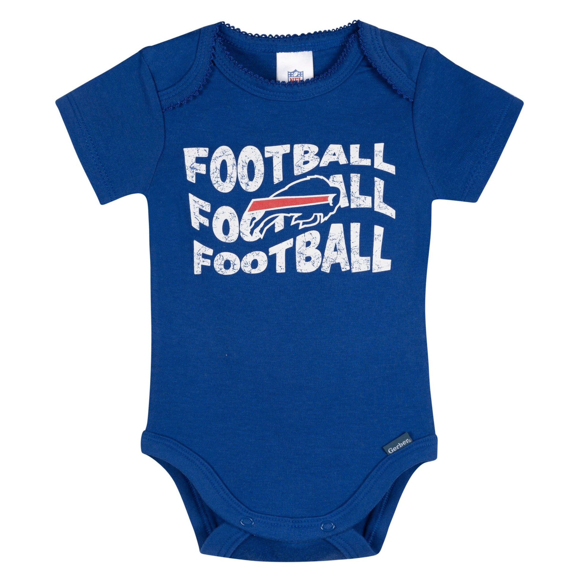3-Pack Baby Girls Buffalo Bills Bodysuit Set Onesies Bodysuits NFL 
