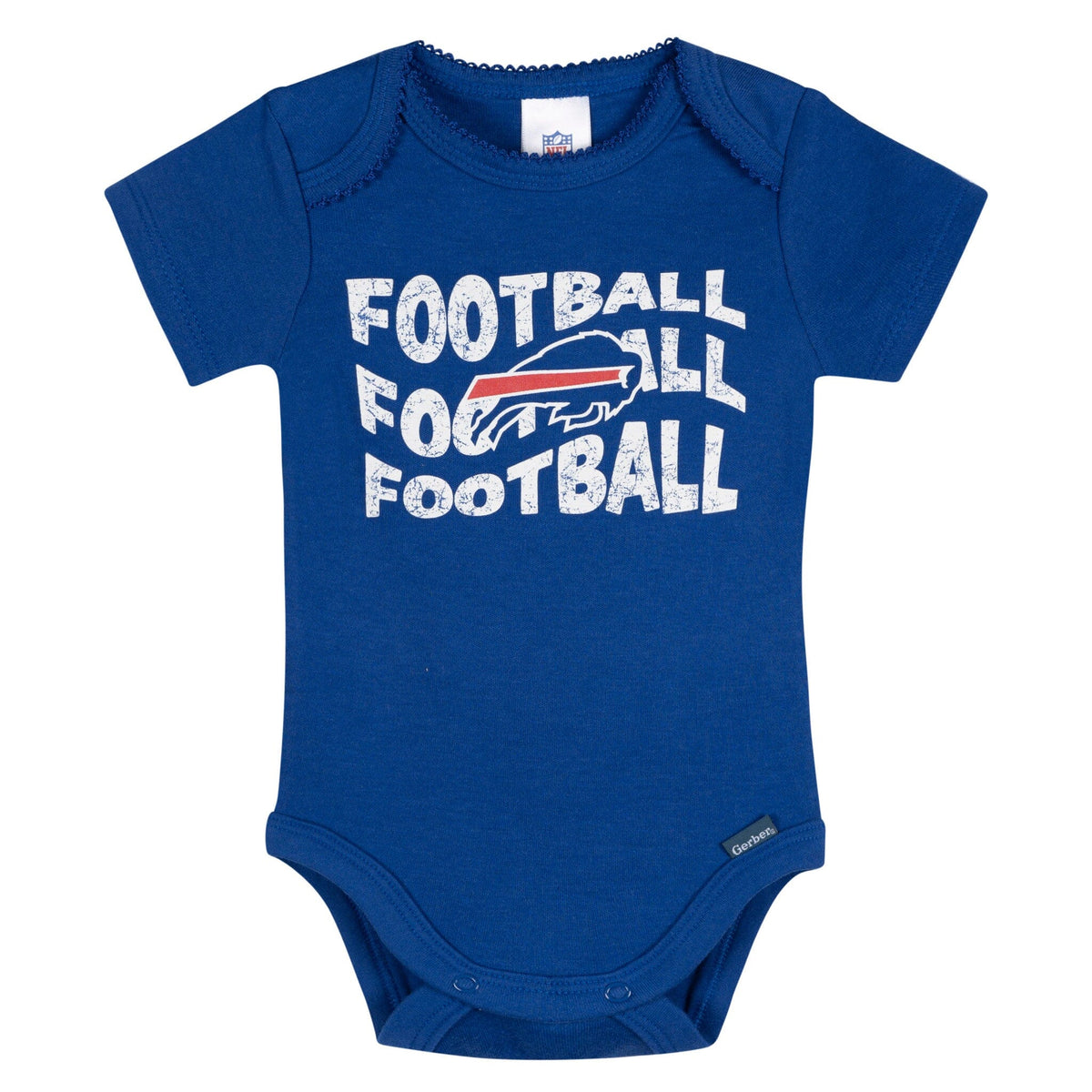 3-Pack Baby Girls Buffalo Bills Bodysuit Set Onesies Bodysuits NFL 
