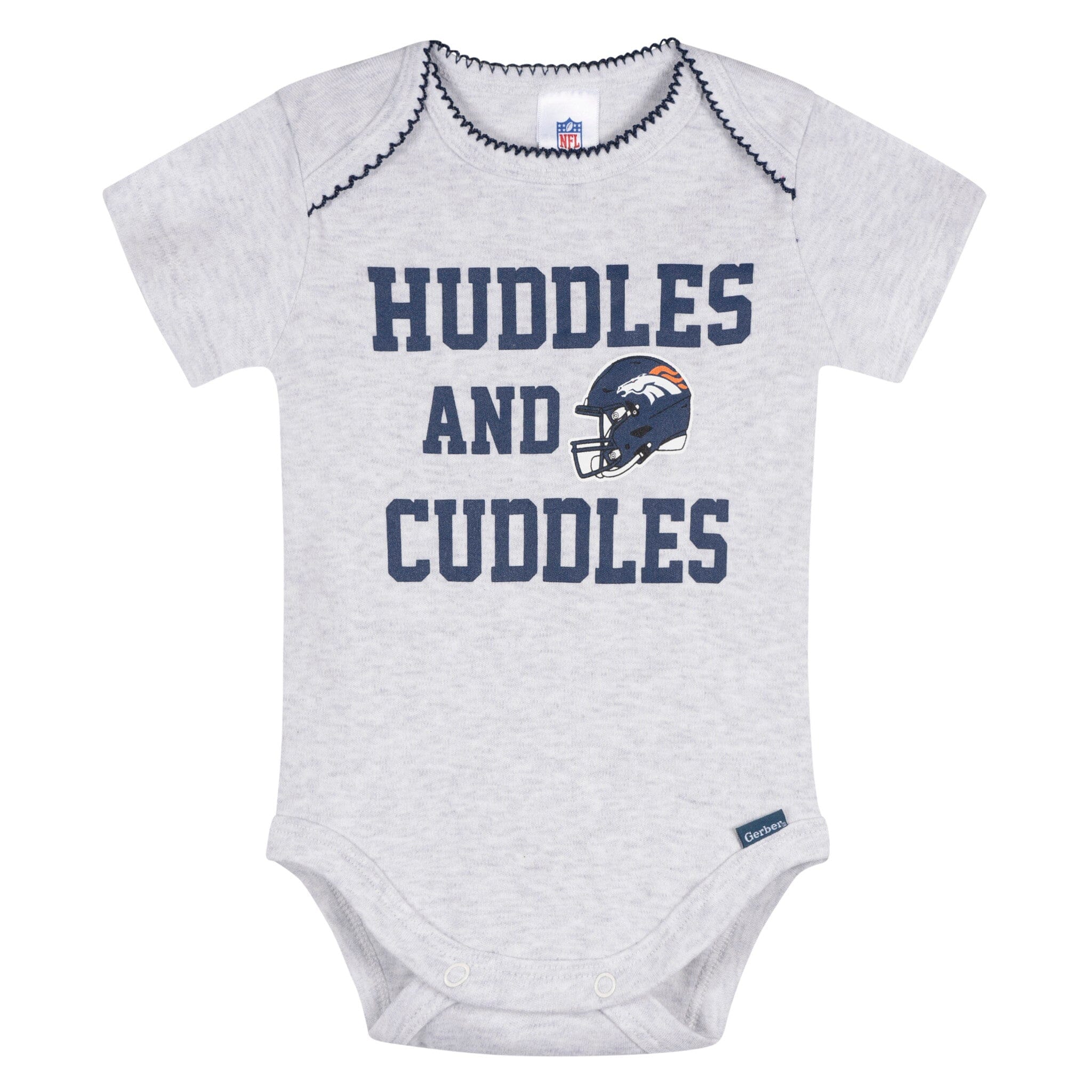 3-Pack Baby Girls Denver Broncos Bodysuit Set Onesies Bodysuits NFL 