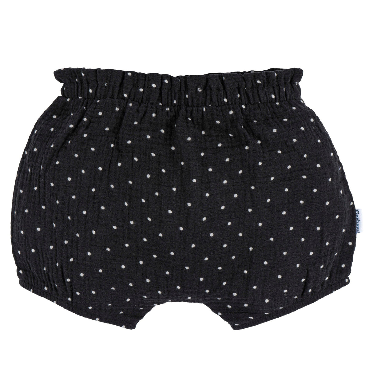 3-Pack Baby Girls Brown/Dot/White Gauze Bubble Short