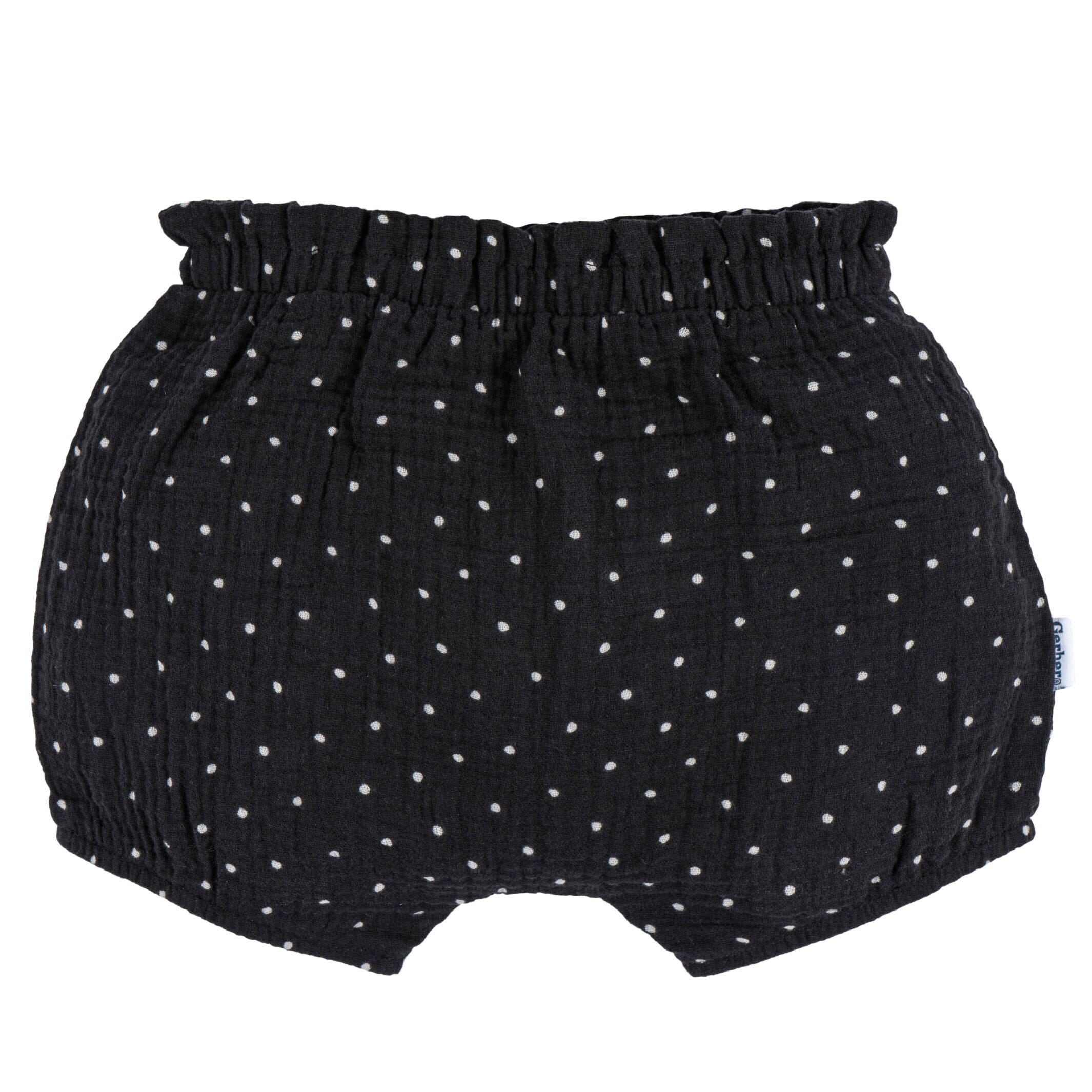 3-Pack Baby Girls Brown/Dot/White Gauze Bubble Short