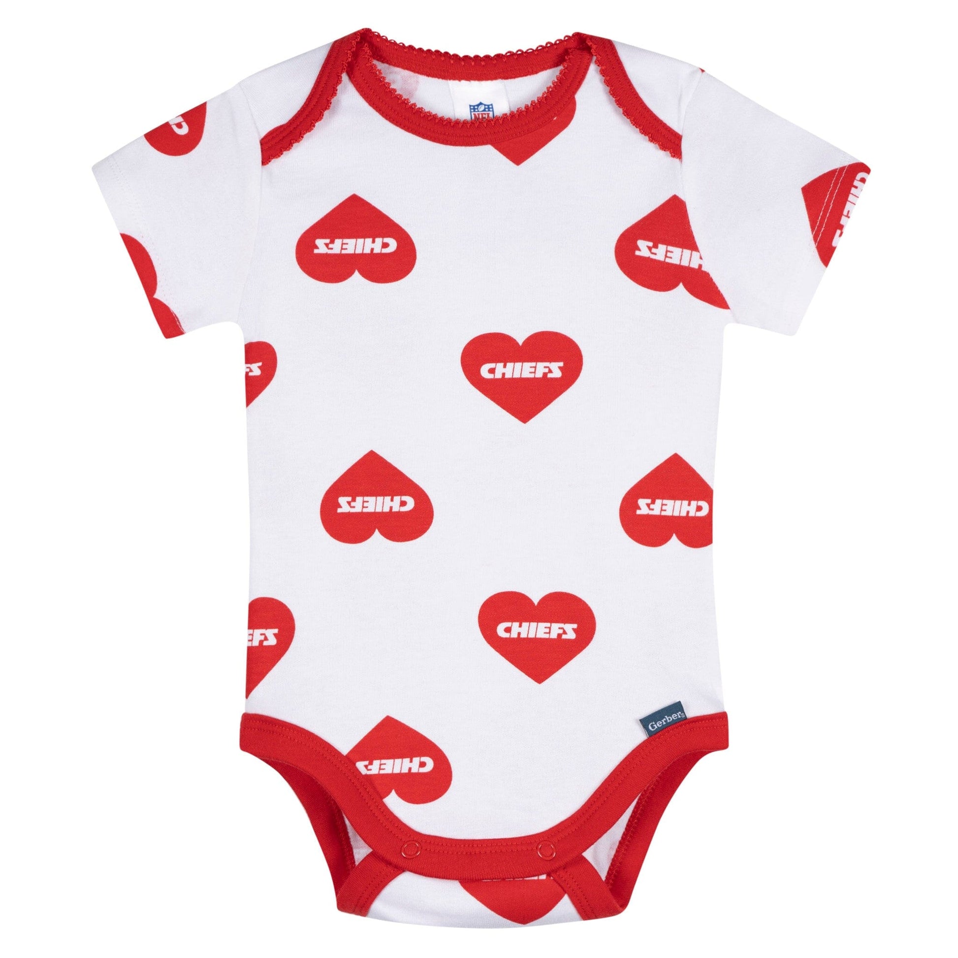 3-Pack Baby Girls Kansas City Chiefs Bodysuit Set Onesies Bodysuits NFL 