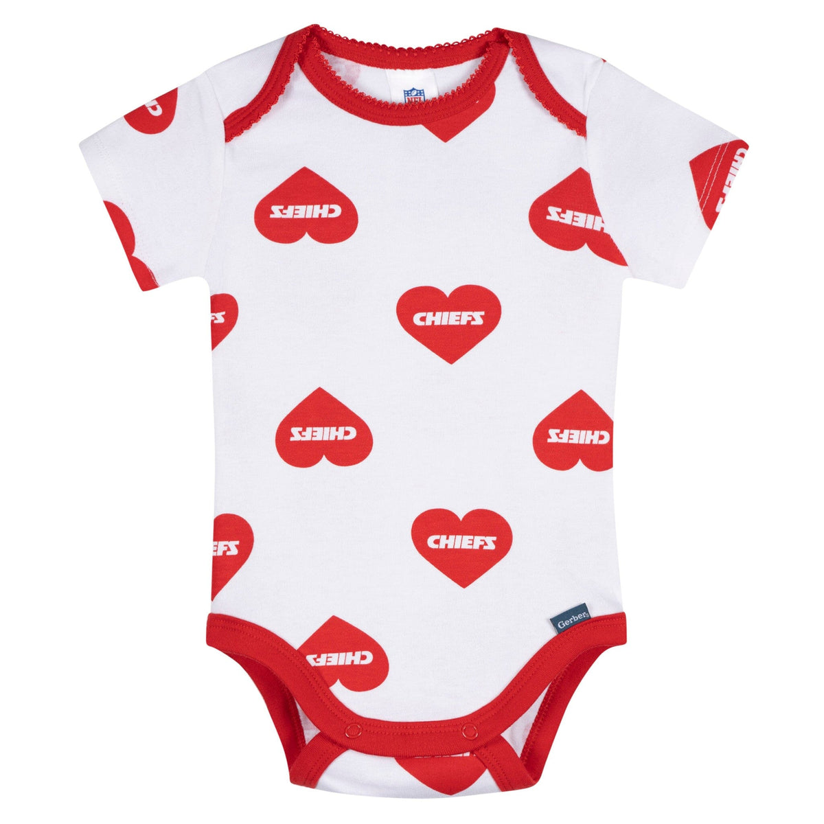 3-Pack Baby Girls Kansas City Chiefs Bodysuit Set Onesies Bodysuits NFL 