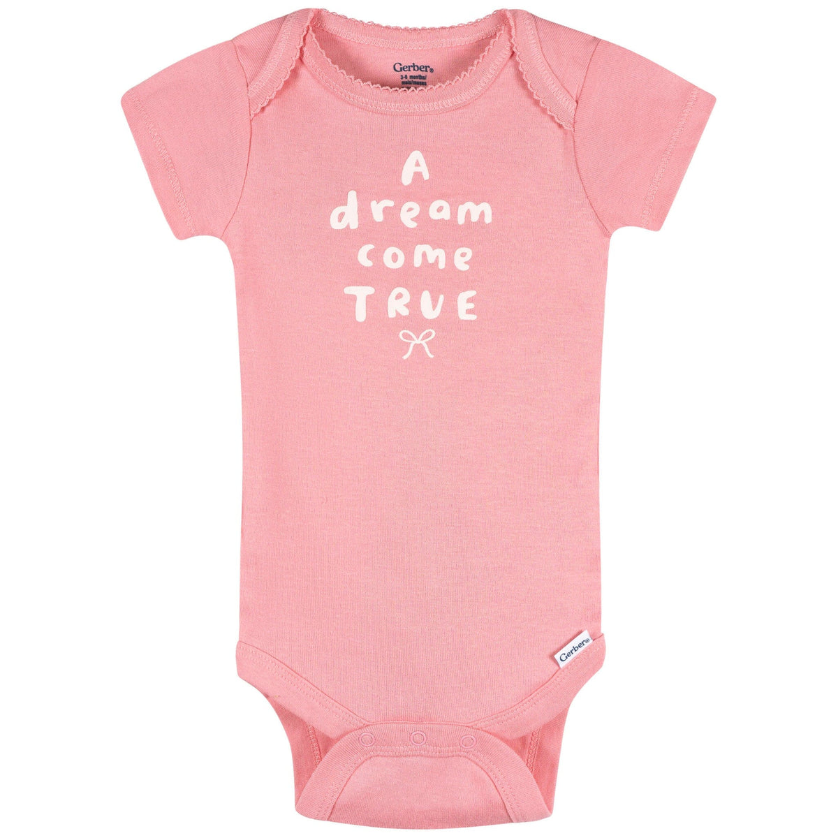 3-Pack Baby Girls Dream Come True Short Sleeve Onesies® Bodysuits Onesies Bodysuits Gerber® 