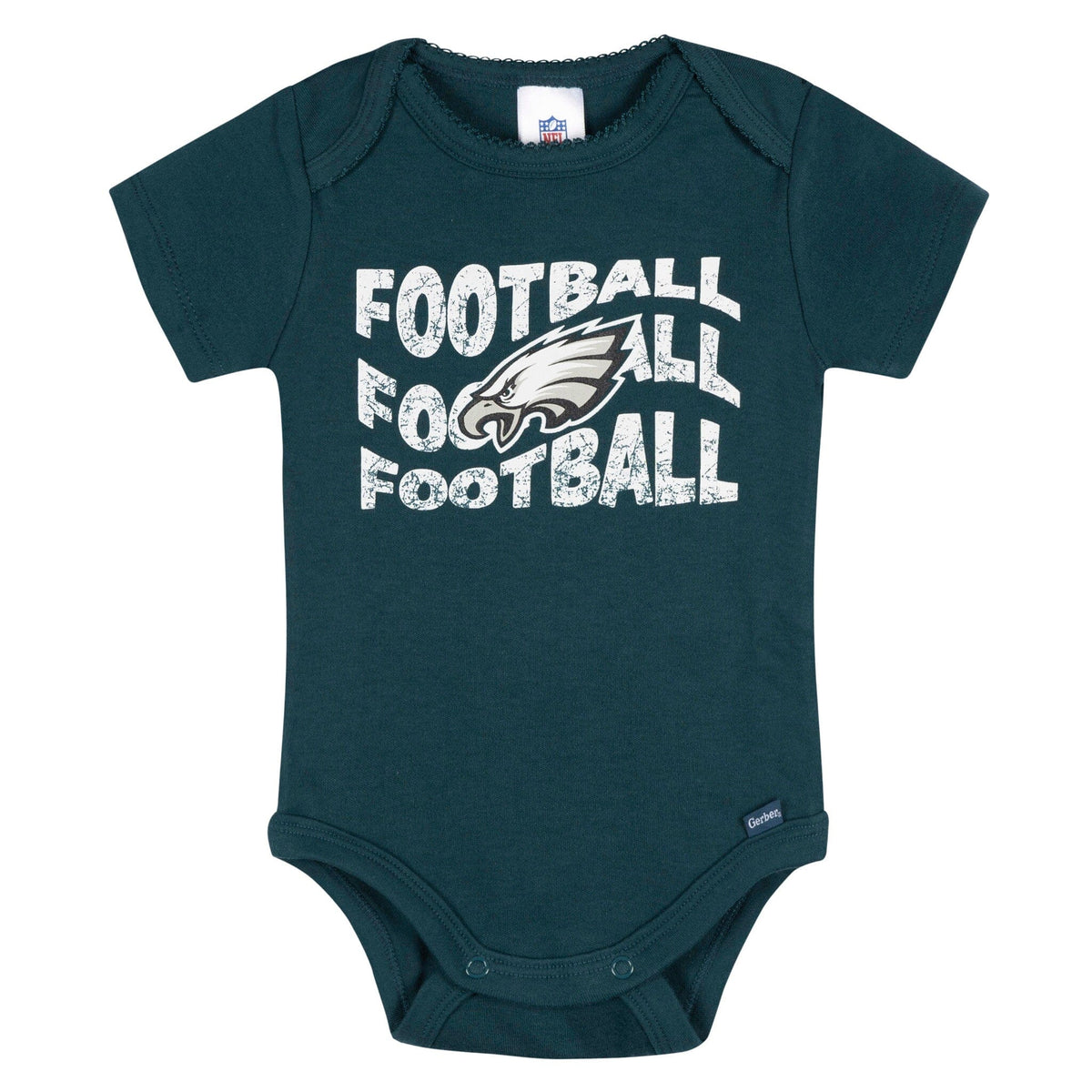 3-Pack Baby Girls Philidelphia Eagles Bodysuit Set Onesies Bodysuits NFL 