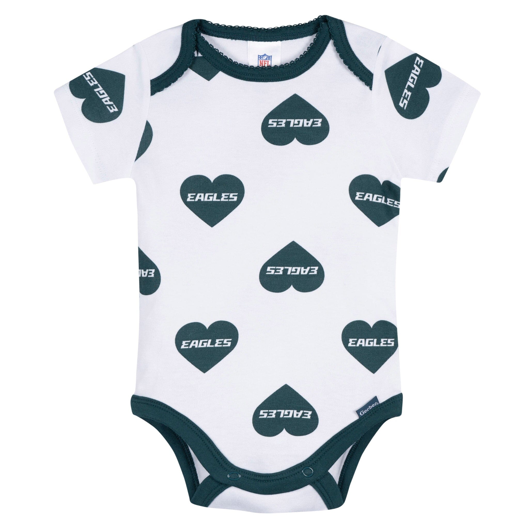3-Pack Baby Girls Philidelphia Eagles Bodysuit Set Onesies Bodysuits NFL 