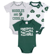 3-Pack Baby Girls New York Jets Bodysuit Set Onesies Bodysuits NFL 