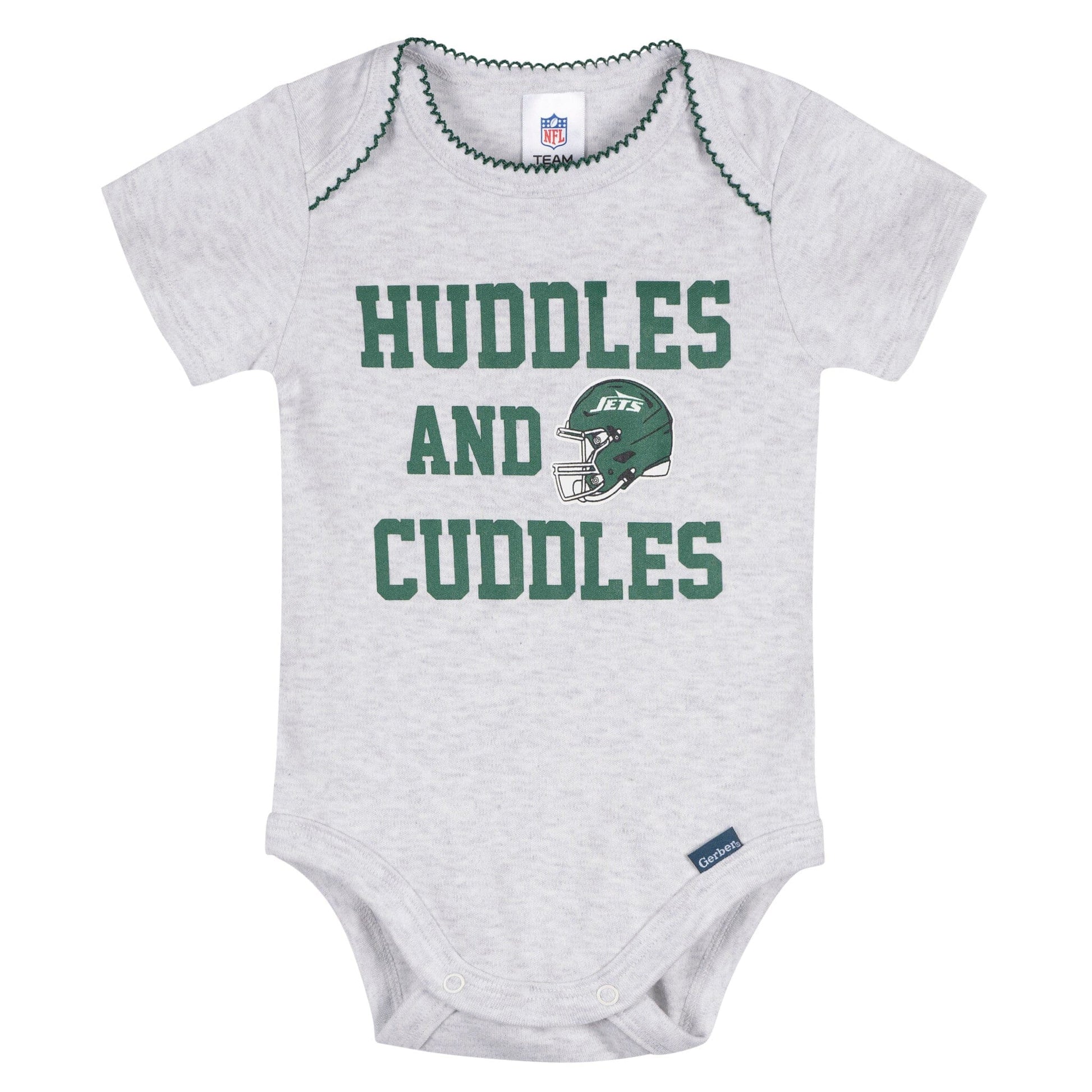 3-Pack Baby Girls New York Jets Bodysuit Set Onesies Bodysuits NFL 