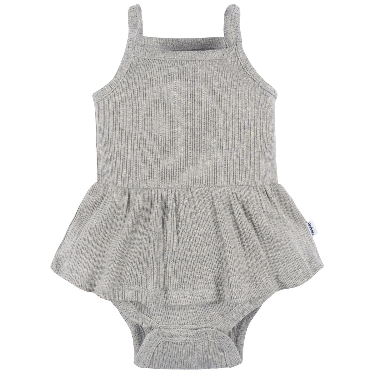 3-Pack Baby Girls Coral, Gray, & Navy Sleeveless Skirted Onesies® Bodysuits