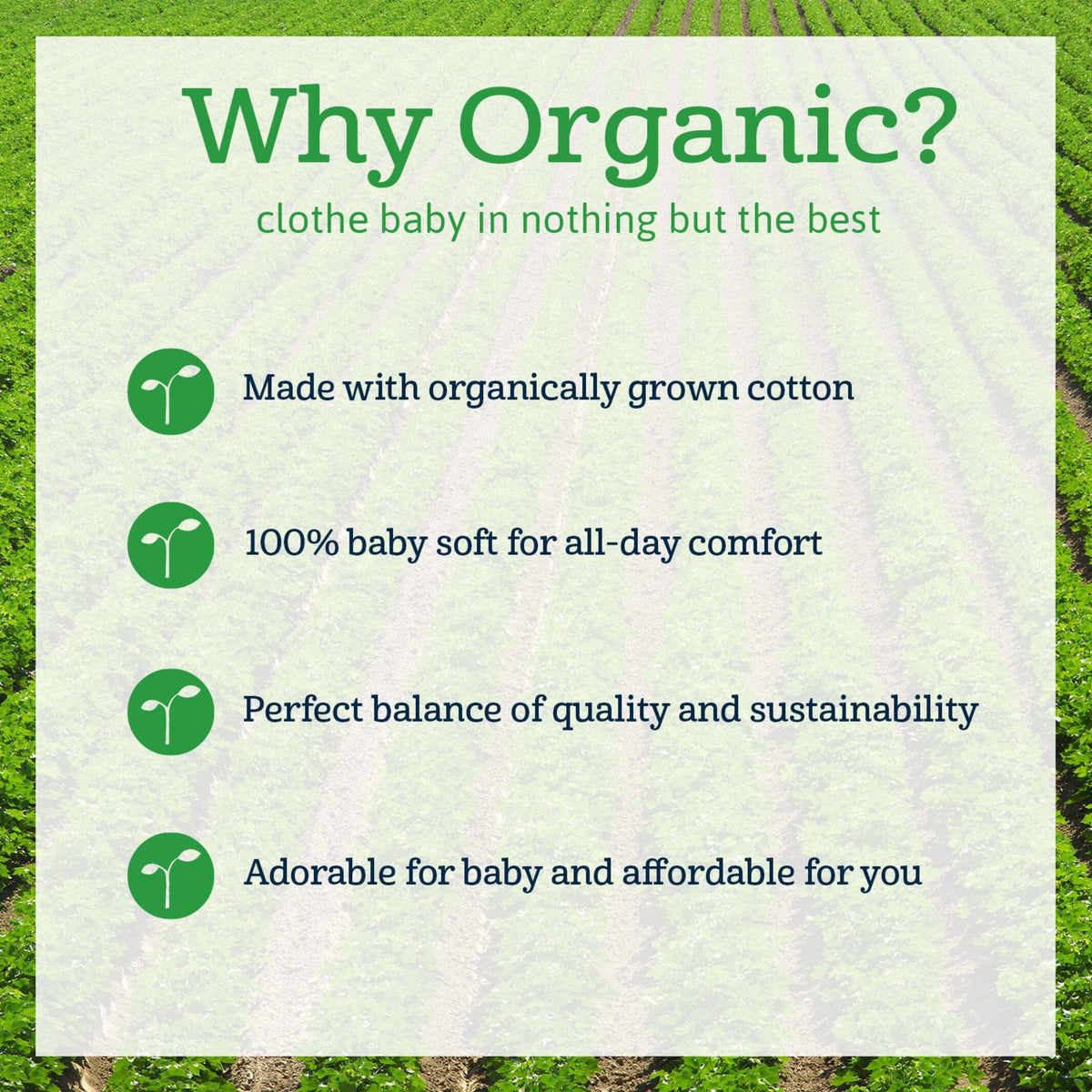 3-Pack Baby Girls Love You Organic Burp Cloths